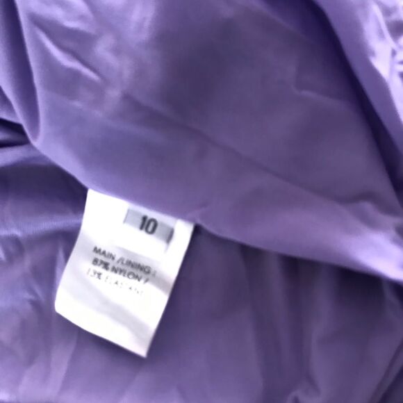 NWOT Alex Perry embellished rouched dress purple - Picture 9 of 12